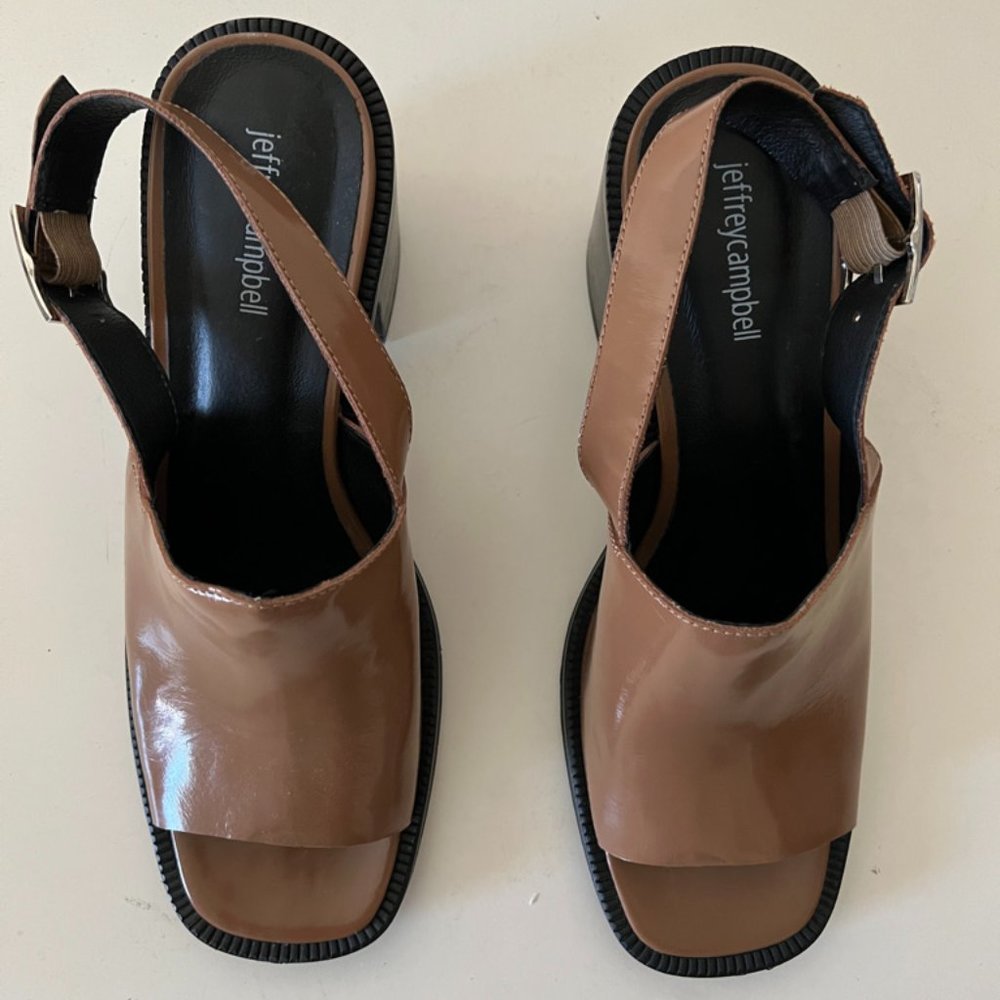 Jeffrey Campbell Brown Mule Heels, Size 11
